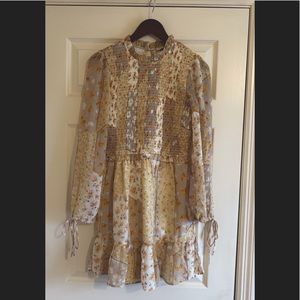 Aura Yellow Floral Dress